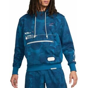 Nike Hoodie Men's Size S Blue Halftone Floratone Dri Fit Standard Issue Pullover
